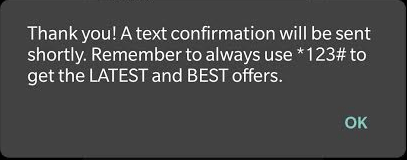 Smart Confirmation Message