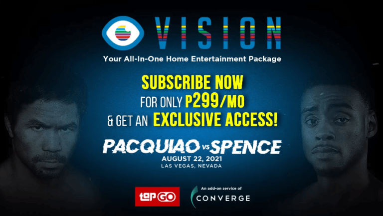 Vision Pacquiao Spence Promo Ad