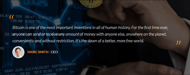 Screenshot of a supposed quote from Marc Smith