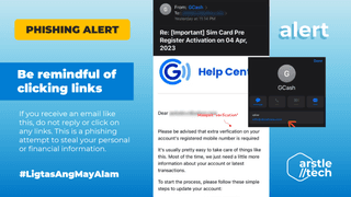 Featured image for Watch Out for This Phishing Email Targeting Gcash Account Holders