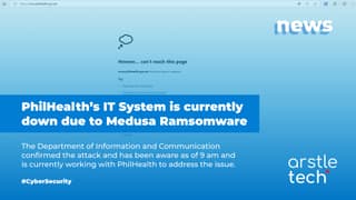 Featured image for PhilHealth's IT System affected by Medusa Ransomware Attack